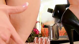 BRAZZERS - Slutty Barista Samantha Saint Getting Nailed by Johnny Sins