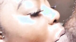damm texas chocolate freak ambitious booty some serious blowjob game