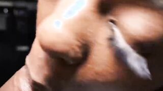 damm texas chocolate freak ambitious booty some serious blowjob game