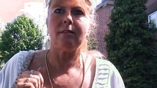 German 18 Yo next door gf make three-way FFM with cougar
