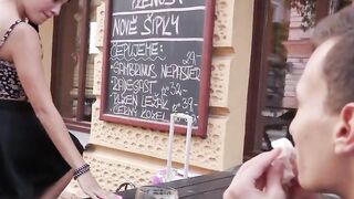 BITCHES ABROAD Czech snatch with mouth Eveline Dellai Rough Drilled Abroad