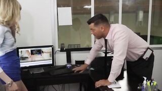 Reality Kings - Nerdy it Girl Mackenzie Moss getting plowed by boss