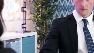 Reality Kings - Huge Tit natural black Jenna Foxx takes some white cock at wor
