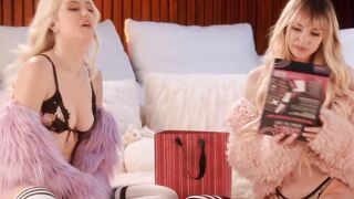 SLAYED Jazlyn Rae fucks little Lily Bell with a strap-on