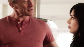 Stepdad has a dirty job for stepdaughter