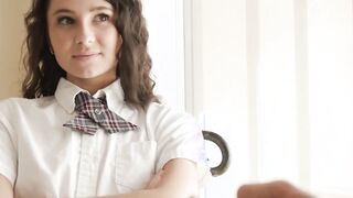 College Girl Liz Gets A Mouthful Of Holiday Treats two