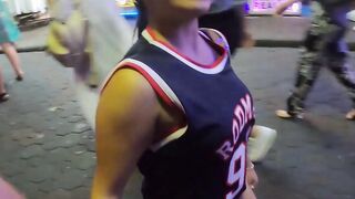 Super tiny Thai teen shows guy around