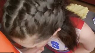 MOFOS - Petite cheerleader Jane Wilde getting fucked in locker room