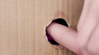 Twistys - Sandra Wellness Creates her own Makeshift Cardboard Gloryhole