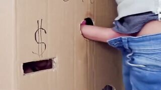 Twistys - Sandra Wellness Creates her own Makeshift Cardboard Gloryhole