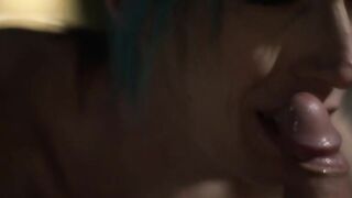 Brunette TS Melanie analed by stepson