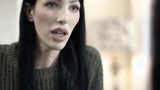 Skinny TS Ava Holt fucks her stepdaughter