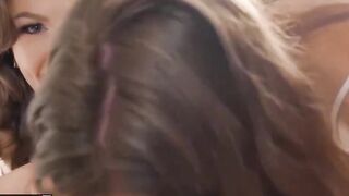 MOFOS - Cute cam barely legal Ella Nova and Kayla Paris share a huge load