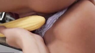 MOFOS - Amateur first time lesbo huge clit sucking off into the kitchen