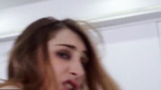 MOFOS - amateur Lana Bunny gets tight butt stretched in the kitchen