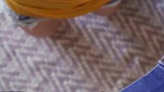 Slender Blonde Scarlett Fall Ride Peter Green's Big Cock In POV