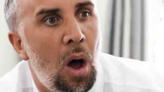 Brazzers - Small tit blonde step daughter Lilly Bell deepthroats