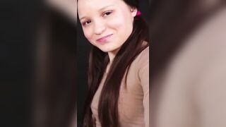 LITTLE Braced Faced Teen DOUBLE Handjob