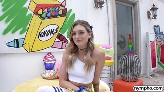 NYMPHO Filling goddess blonde Charlotte Sins up with cum