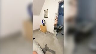 CUTE girlfriend GETS CREAMPIED DOGGY STYLE point of watch
