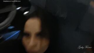 Hottie Latina plays with Pussy and Big Breasts in Outside