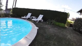 small pleasure inside the poolside garden