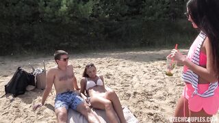 Swingers At The Beach - Eveline Dellai