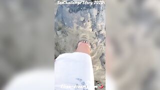 SexChallenge Story 2020 Flashing and interracial