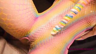 Big Boobs Blonde Sucks And Fucks Herself With A Lollipop