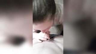 Ex-Ex-Wife let's me cum on her face after morning blow job