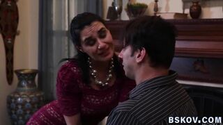 Milfs in foursome gobble and rides cocks