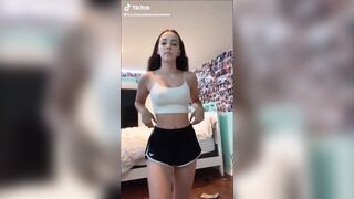 Tiktok (34) - Braless amateur flashes long melons watch through