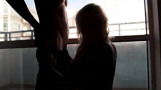 Roommate BONED into the shadow of the balcony - EVERYONE