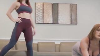 Twistys - Yoga barely legal gets her snatch licked by moms bff