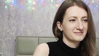 Brunette amateur in bra chatting on webcam