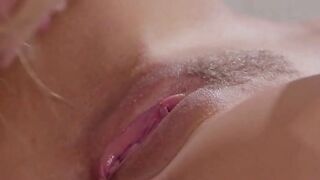 Busty milf fingers an undercover agent
