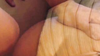 Stepsister drains brothers cock twice
