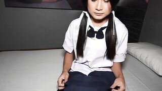 Asian shemale teen in uniform hot sex
