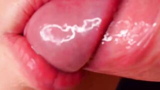 CRAZY Sloppy BLOWJOB in Super CLOSE