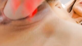 Super Fit Blonde Fingering Her Big Hole Pussy