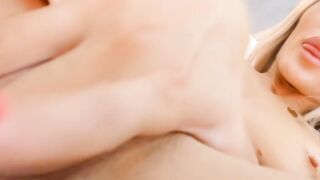 Super Fit Blonde Fingering Her Big Hole Pussy