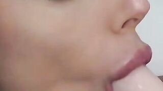 Busty Chick fingerfucking herself and enjoys Lush