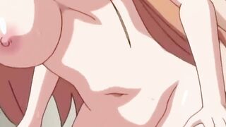 Busty young babe gets creampie