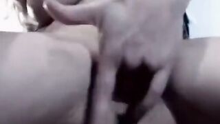 Hot Blonde Chick masturbates with her dildo