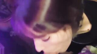 Step Sister cum on face blowjob