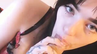 Cute teen Step Sister takes big load