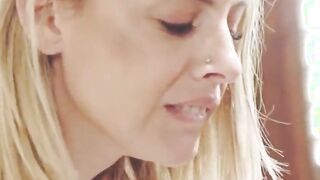 , euro blonde sucks fat dick