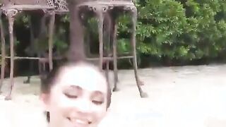 busty crystal rae hammered outdoor