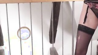 hungry milf and big black dildo
