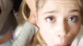 latina eliza ibarra shares stepdaddy cum with teen facial